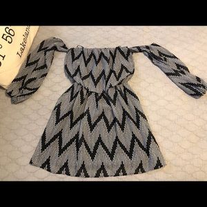 Black and white dress